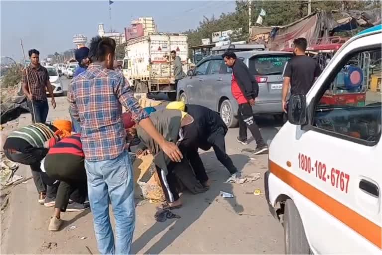 Ambulance Stuck in Traffic jam in Sonipat