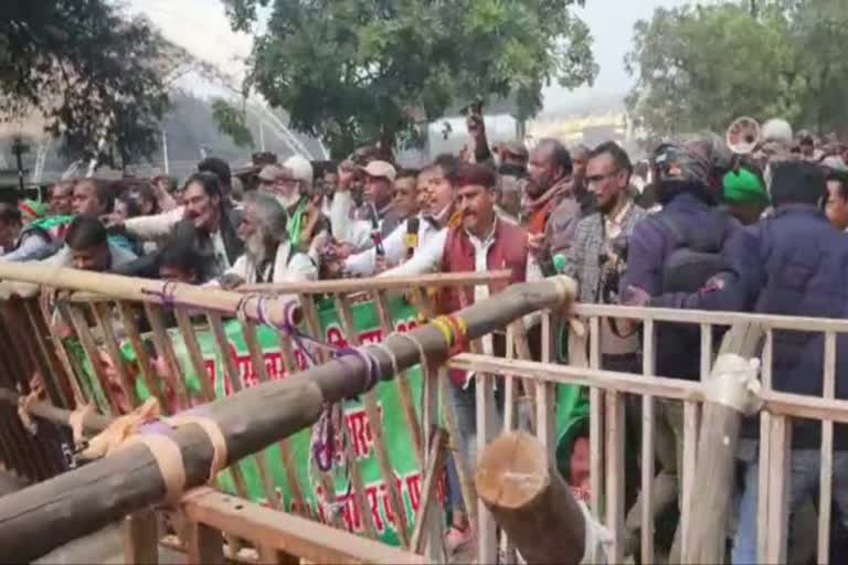 Demonstration of Jharkhand andolankari Sangharsh Morcha in Ranchi