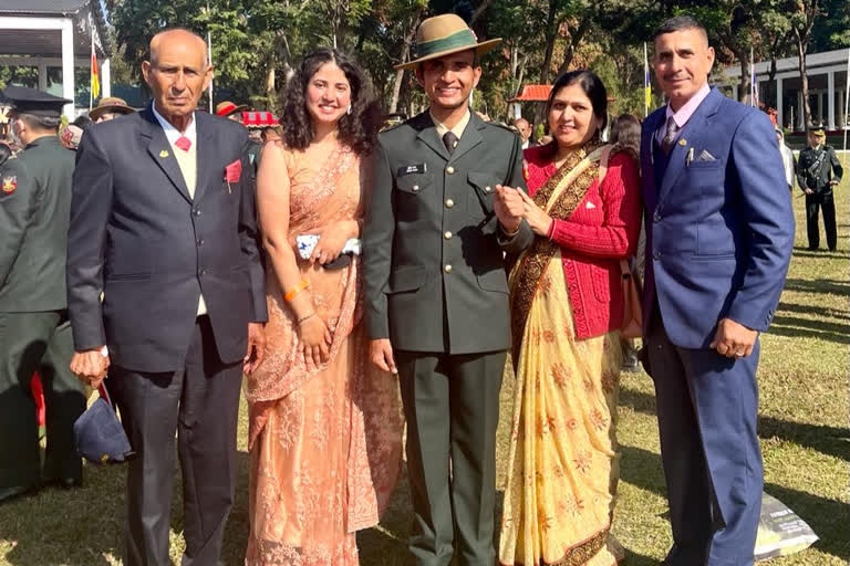 Sumit Rana from kangra became lieutenant in the Indian Army