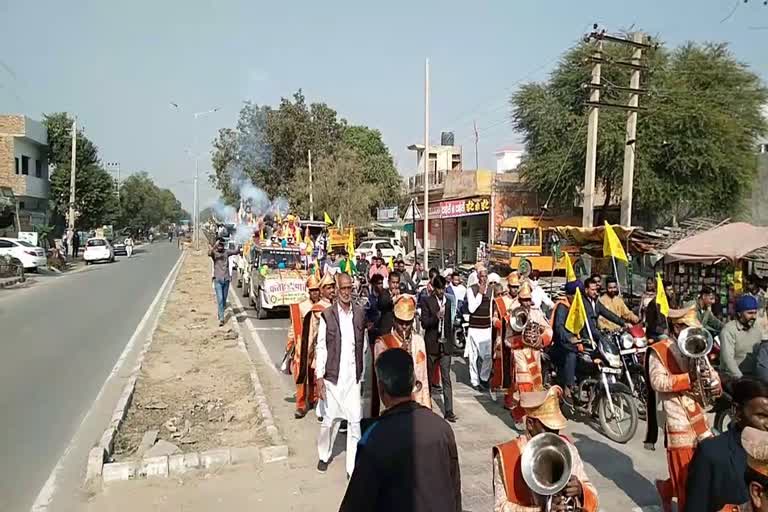Farmers victory march in Sirsa