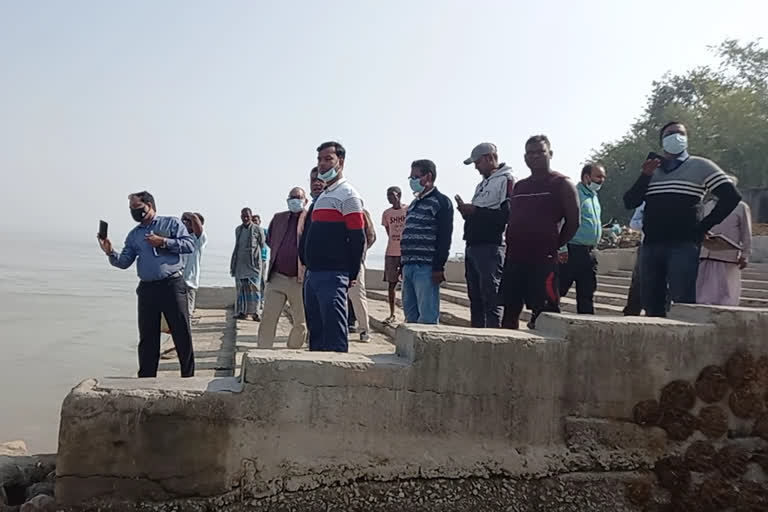 Erosion in river Ganga