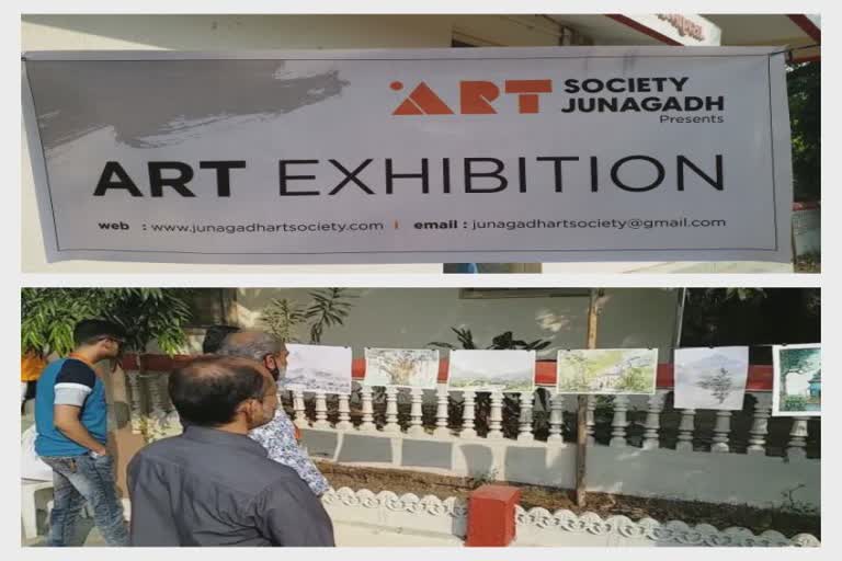 Picture Exhibition Junagadh:જૂનાગઢની ભવનાથ તળેટીમાં ચિત્રકારો દ્વારા તૈયાર કરાયેલા ચિત્રનું પ્રદર્શન યોજાયું