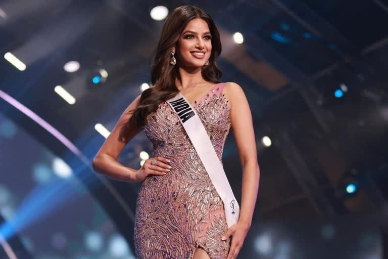 India's Harnaaz Sandhu crowned Miss Universe 2021  Harnaaz Sandhu  ഇന്ത്യക്കാരി ഹർനാസ് സന്ധു വിശ്വസുന്ദരി  ഹർനാസ് സന്ധുവിന് വിശ്വസുന്ദരി കിരീടം