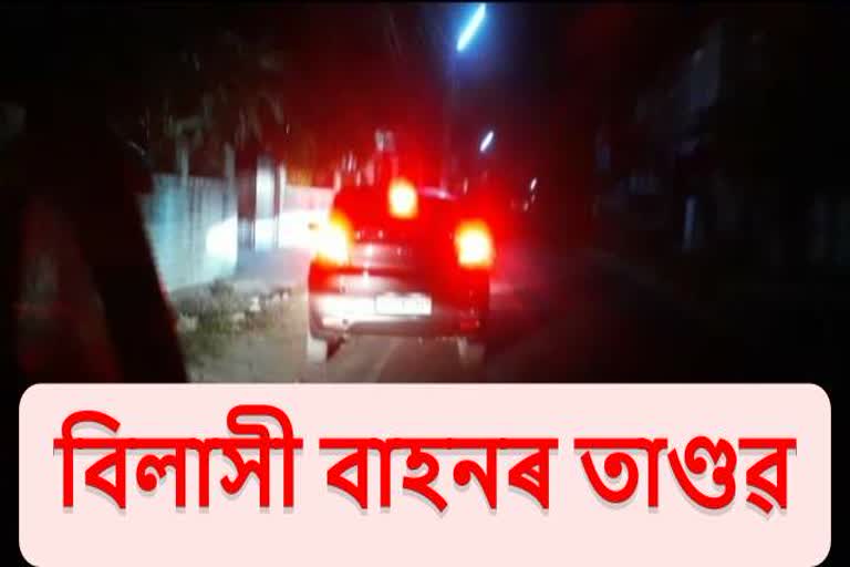 nagaon-police-seized-a-car-after-a-road-accident