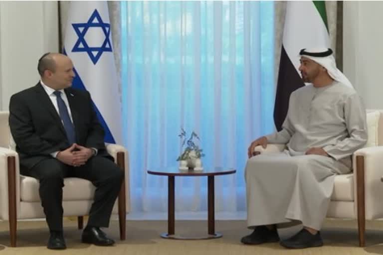 Israeli PM Naftali Bennett Meets UAE Crown Prince