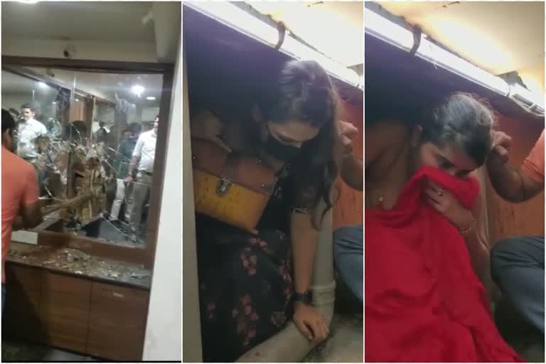 Mumbai Police raid in Thane dance bar  17 dancers and 3 employees arrested from a dance bar  15 hrs long raid in a Mumbai dance bar  Thane dance bar raided  20 arrested in dance bar for breaking covid protocols  15 മണിക്കൂർ നീണ്ട റെയ്‌ഡ്‌ മുംബൈ അന്ധേരി  രഹസ്യ അറയില്‍ നിന്ന്‌ കണ്ടെത്തിയത്‌ 17 പെണ്‍കുട്ടികളെ