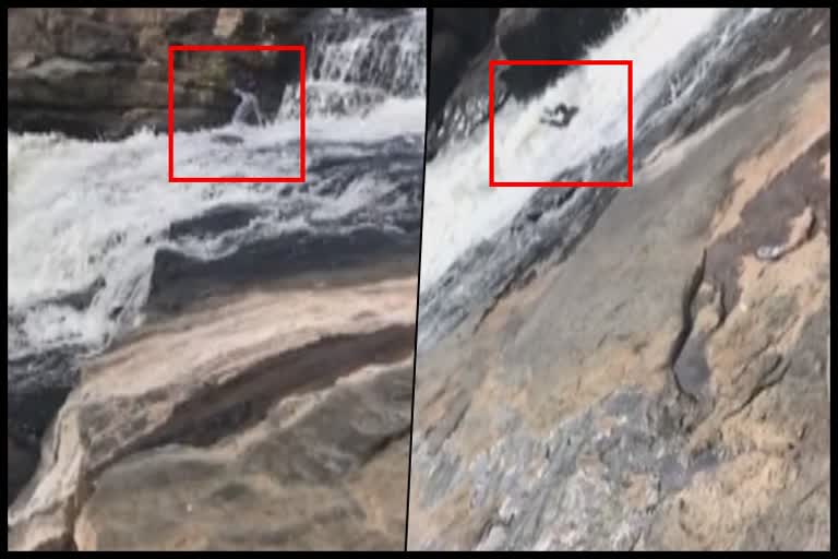 Young man missing in water fall in Vishakapatnam