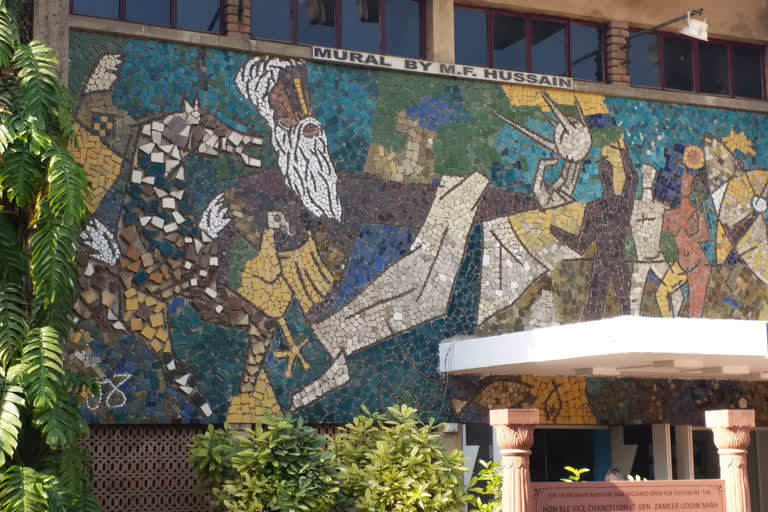 Mural Created by MF Husain at AMU