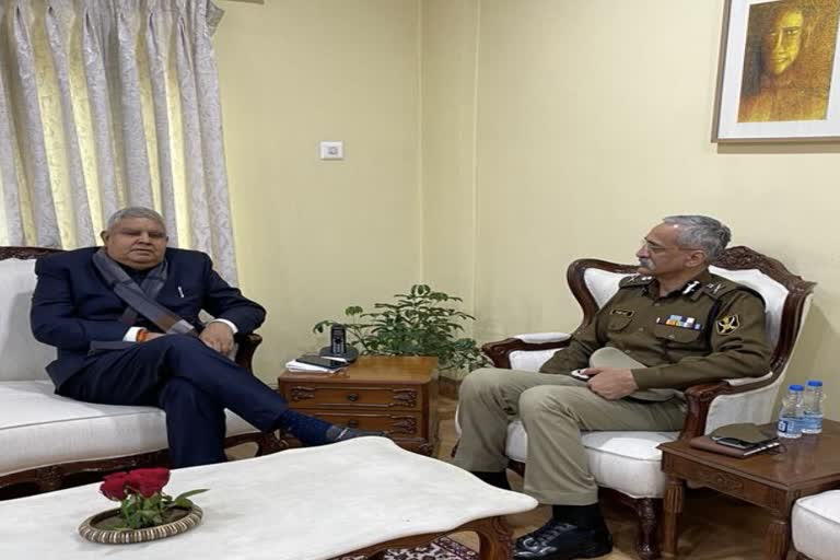 BSF chief meets Governor Dhankhar