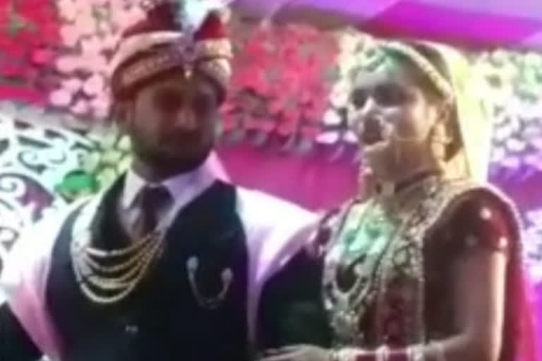 Video of air firing of bride and groom viral in ghaziabad