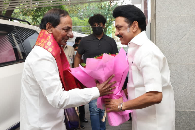 KCR TAMILNADU CM STALIN MEET