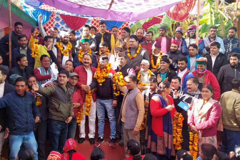 Congress rally at Gangotri assembly