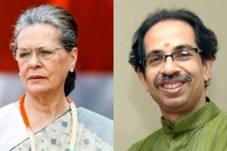 Sonia Gandhi Uddhav Thackeray