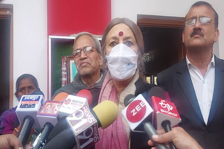 CPI M leader Brinda Karat target BJP In Udaipur