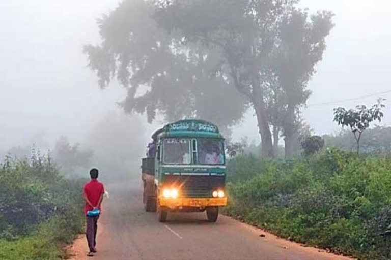 temperatures fall at vishakapatnam