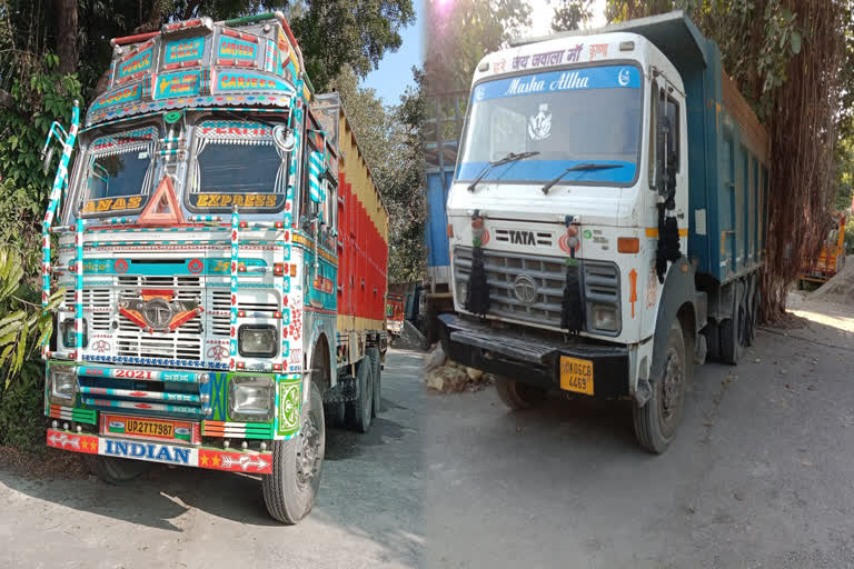 forest department team caught truck