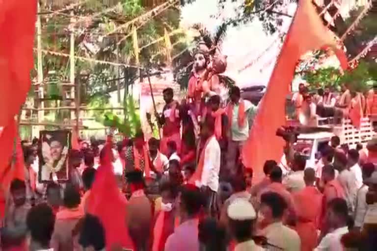 Hanuman mladari yatra under police surveillance in Srirangapatna