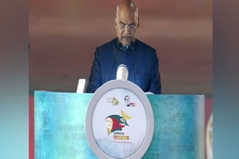 President Kovind addresses at Parliament House of Bangladesh