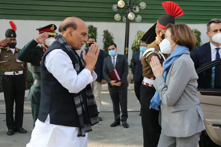 french defence minister florence parly expressing concern over chinas aggressiveness in indo-pacific region and south china sea during her india visit