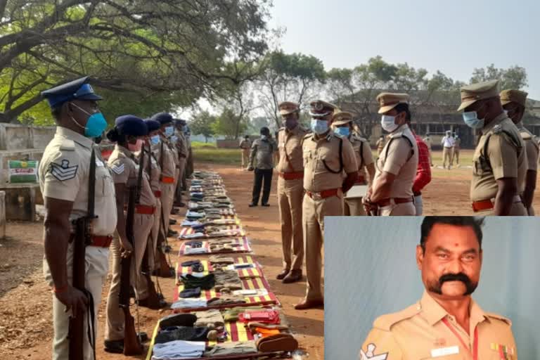 பதக்கங்களை குவிக்கும் தலைமை காவலர்  பாரட்டிய ஐ.ஜி  பள்ளிக்கல்வித்துறையுடன் இணைந்து காவல்துறை பணியாற்றும்  tamilnadu inspector got medals  IG appreciate  trichy police force.