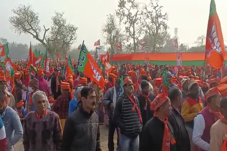 JP Nadda in Haridwar