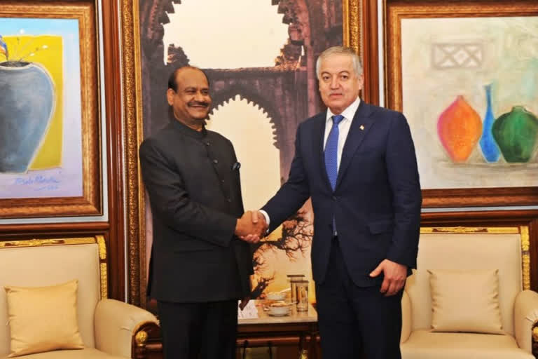 Lok Sabha Speaker meets foreign minister of Tajikistan, to strengthen bilateral ties