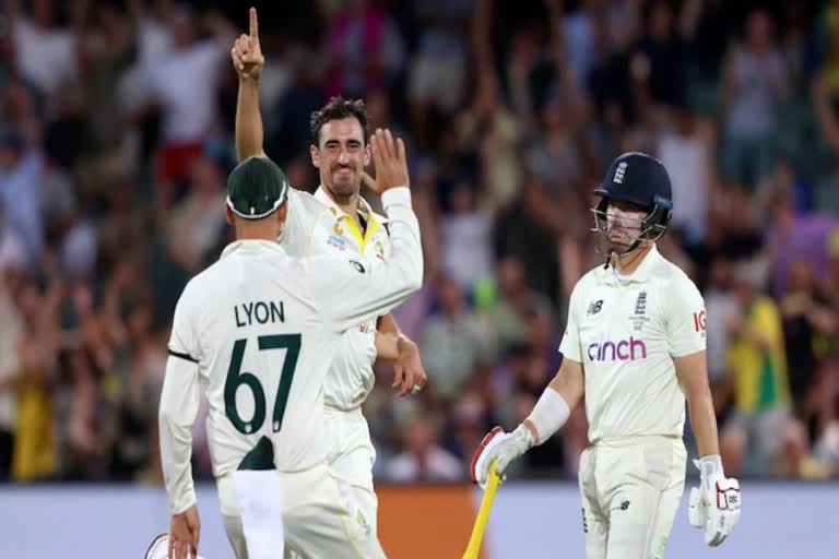 mitchell starc pink ball record  mitchell starc Day-night Tests record  Mitchell Starc 1st bowler to take 50 wickets in Day-night Tests  aus vs eng  ഓസ്‌ട്രേലിയ-ഇംഗ്ലണ്ട്  പിങ്ക് ബോളില്‍ 50 വിക്കറ്റുകള്‍; സ്റ്റാര്‍ക്കിന് ചരിത്ര നേട്ടം