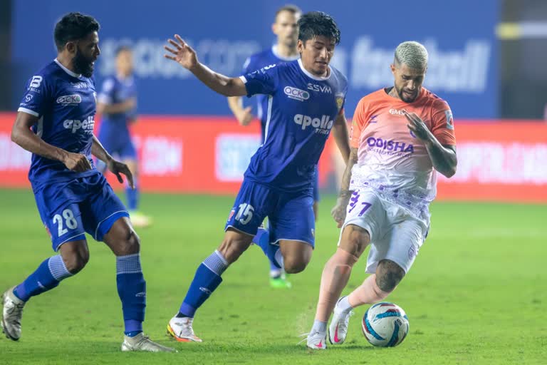 ISL  Chennaiyin FC vs Odisha FCHighlights  ഐഎസ്‌എല്‍  ഒഡിഷ എഫ്‌സി- ചെന്നൈയിന്‍ എഫ്‌സി  ജര്‍മന്‍പ്രീത് സിങ്