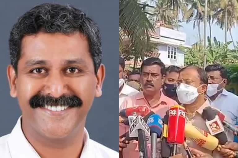 V MURALIDHARAN ON ALAPPUZHA BJP LEADER MURDER  ALAPPUZHA BJP LEADER KILLED  Alappuzha Political assassination  SDPI LEADER KS SHAN MURDER  ആലപ്പുഴയിൽ ബിജെപി പ്രവർത്തകന്‍റെ കൊലപാതകം  കേരളത്തിലെ രാഷ്‌ട്രീയ കൊലപാതകങ്ങൾ  സർക്കാരിനെതിരെ വി മുരളീധരൻ