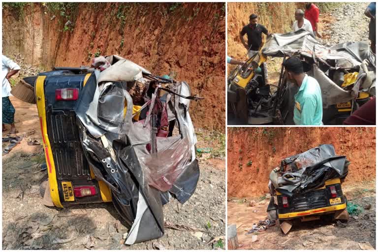 malappuram accident  family members died in accident  auto rickshaw fell into deep  മലപ്പുറം അപകടം  കുടുംബത്തിലെ മൂന്ന് പേര്‍ അപകടത്തില്‍ മരിച്ചു  കേരളത്തിലെ അപകടമരണം  മലപ്പുറം റോഡ്‌ അപകടങ്ങള്‍  ആനക്കയത്ത് ഓട്ടോ മറിഞ്ഞ് മൂന്ന് പേര്‍ മരിച്ചു  ആനക്കയം അപകടം  malappuram latest news  news related road accidents