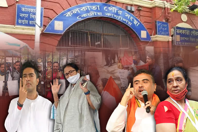 is kmc election 2021 complete peacefully tmc and its opposition have different views