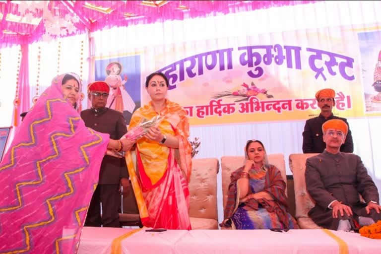 MP Diya Kumari in Bhilwara