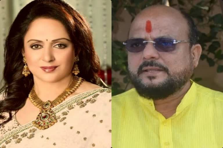 Shiv Sena Gulabrao Patil Hema Malini cheeks