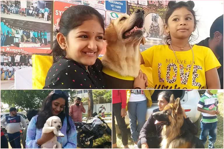 State-level dog show in shimoga