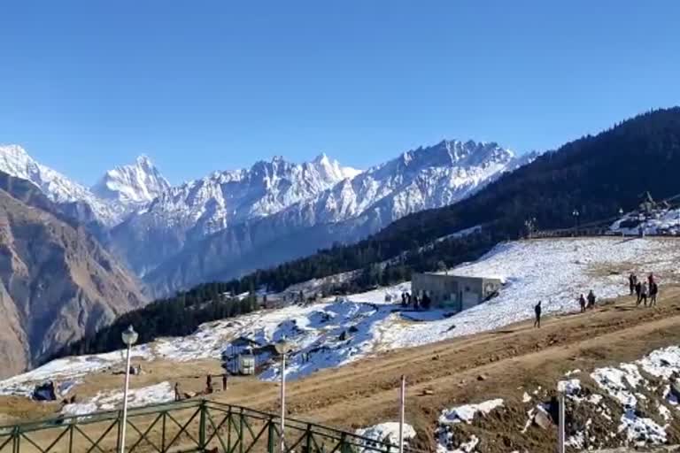 auli snowfall video