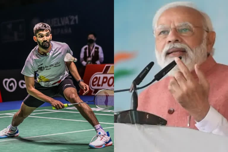 PM Narendra Modi hails Kidambi Srikanth's silver at World Badminton Championships