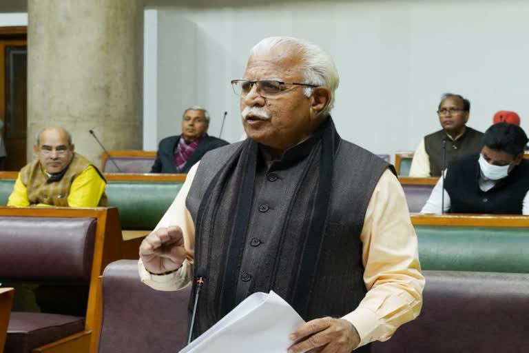 manohar lal khattar in haryana assembly