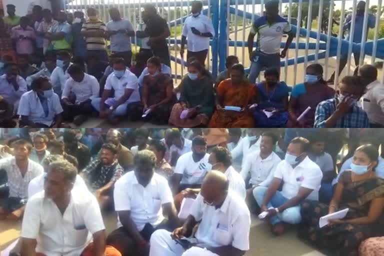 kudankulam power station engineer interview postponed due to public protestaion, kudankulam public protest, மக்கள் போராட்டத்தால் அணுமின் நிலைய பொறியாளர் தேர்வு நிறத்தி வைப்பு, கூடன்குளத்தில் மக்கள் போராட்டம்