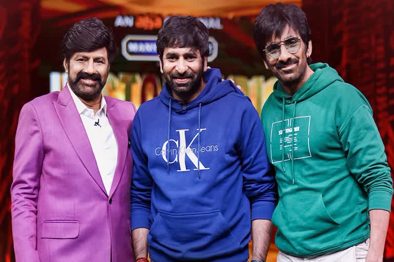 Balakrishna Unstoppable with Raviteja, అన్​స్టాపబల్​ రవితేజ