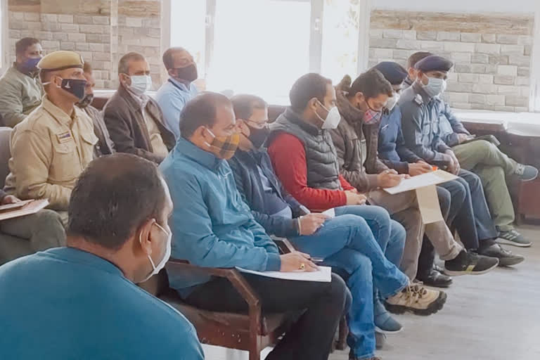 mock drill regarding earthquake in Kangra