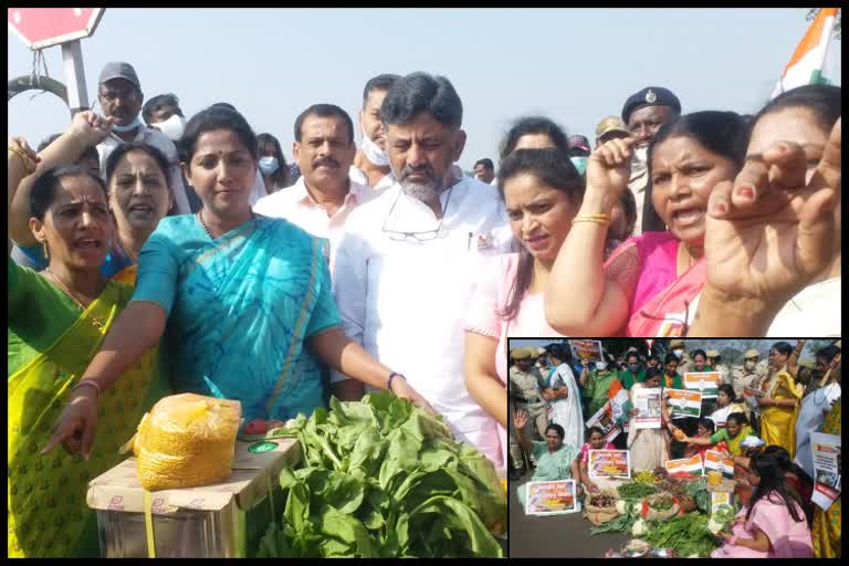 Congress Protest In Belagavi