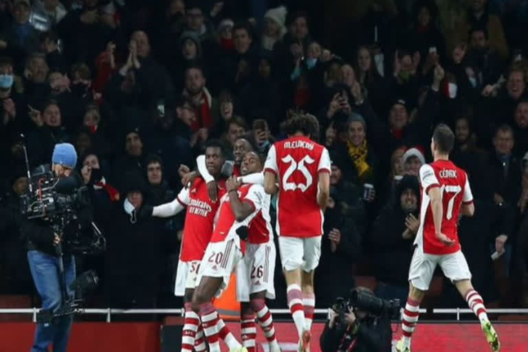 Eddie Nketiah scored his first senior hat-trick, Arsenal sealed a spot in the League Cup semi-finals, Arsenal victory over Sunderland, World Football