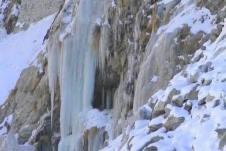 water frozen in Chamoli