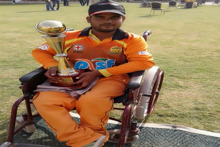 International Cricketer of Chhatarpur Rizwan