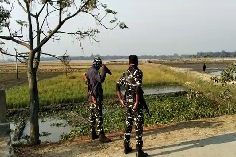 Assam police gun fire