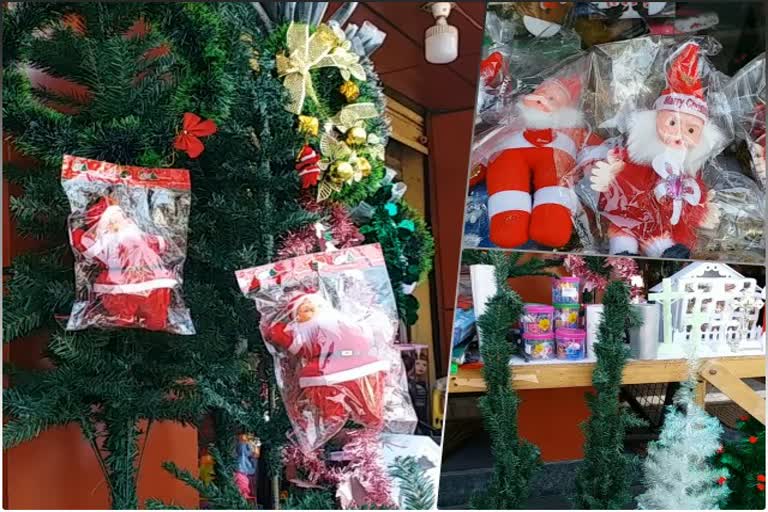 Christmas market decorated in Ranchi