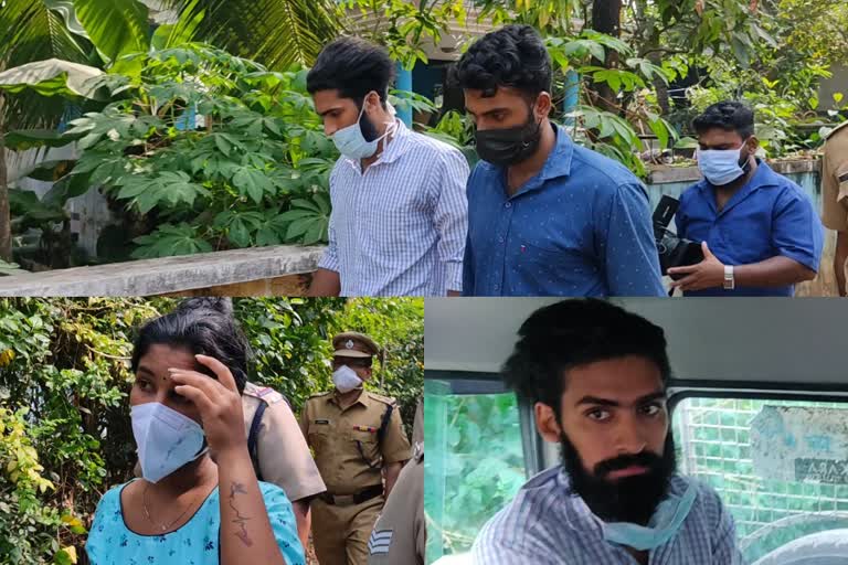 police collects evidence in thrissur newborn murder case  thrissur newborn murder case  തൃശൂരില്‍ നവജാത ശിശുവിനെ കൊന്ന സംഭവം  തൃശൂരില്‍ നവജാത ശിശുവിനെ കൊന്ന കേസിൽ പൊലീസ് തെളിവെടുപ്പ് നടത്തി  നവജാത ശിശുവിനെ ബക്കറ്റില്‍ മുക്കികൊന്ന് തോട്ടില്‍ ഉപേക്ഷിച്ചു