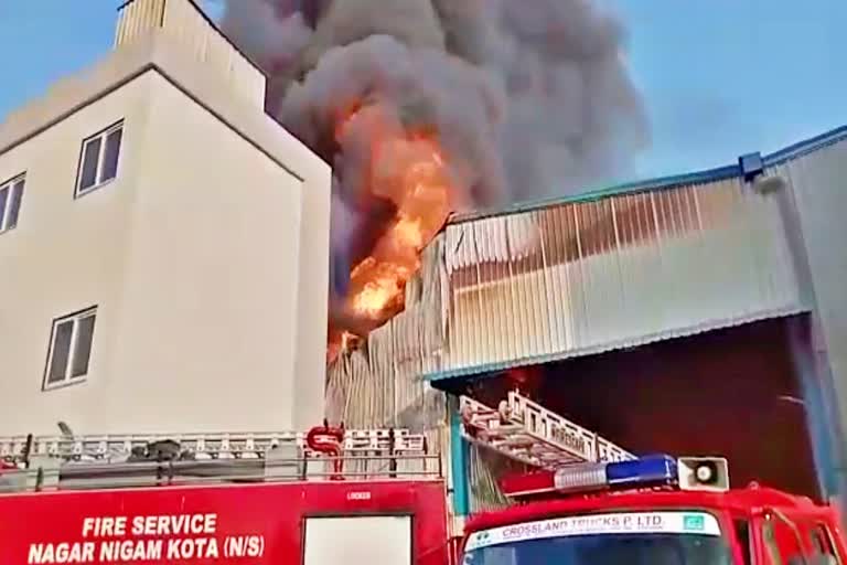 Fire in Kota Chemical Factory
