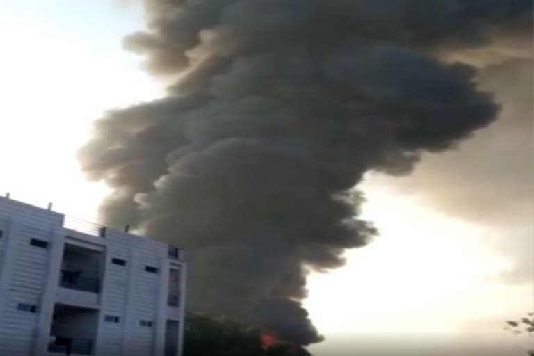 Majore fire broke out in a chemical factory in Kota