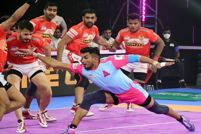 PKL: Gujrat giants vs Jaipur pink panthers